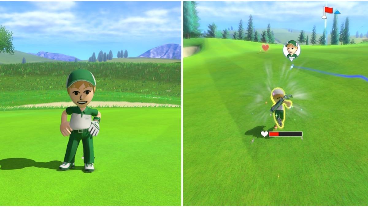 Golf screenshots from Mario Golf Super Rush