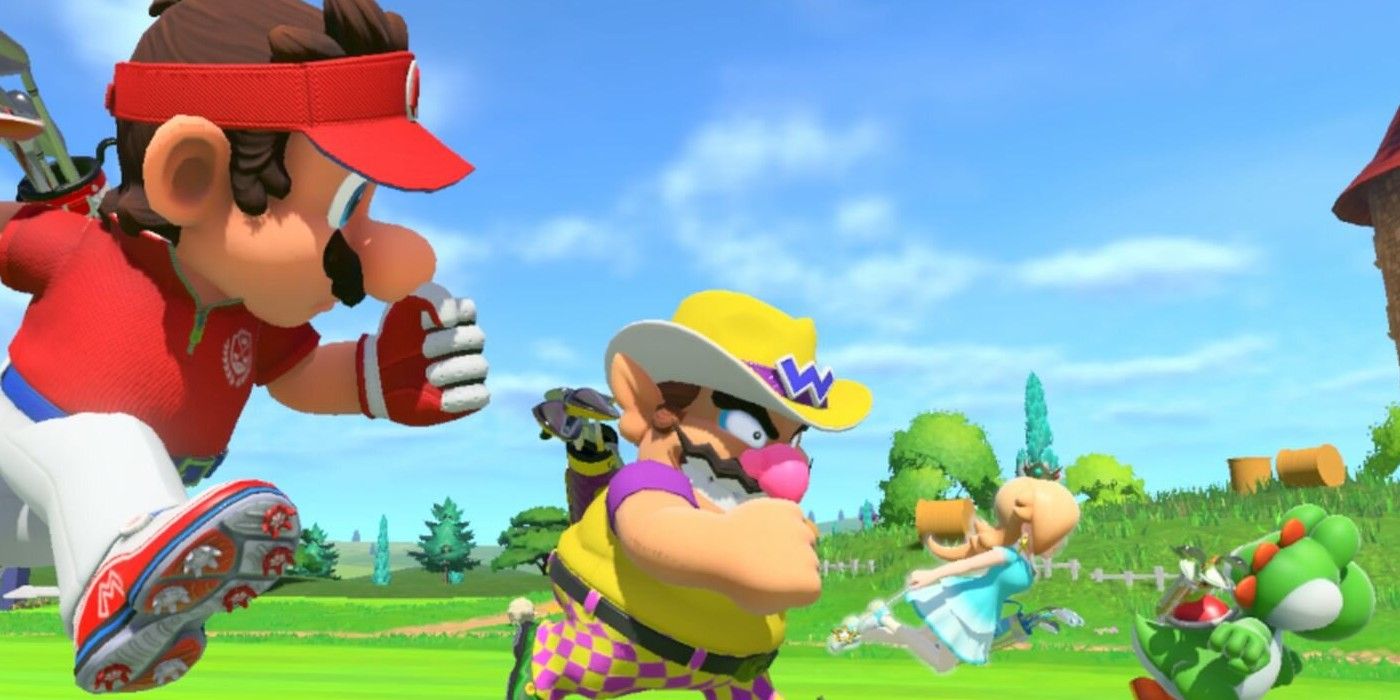 Mario Golf Super Rush Split Screen
