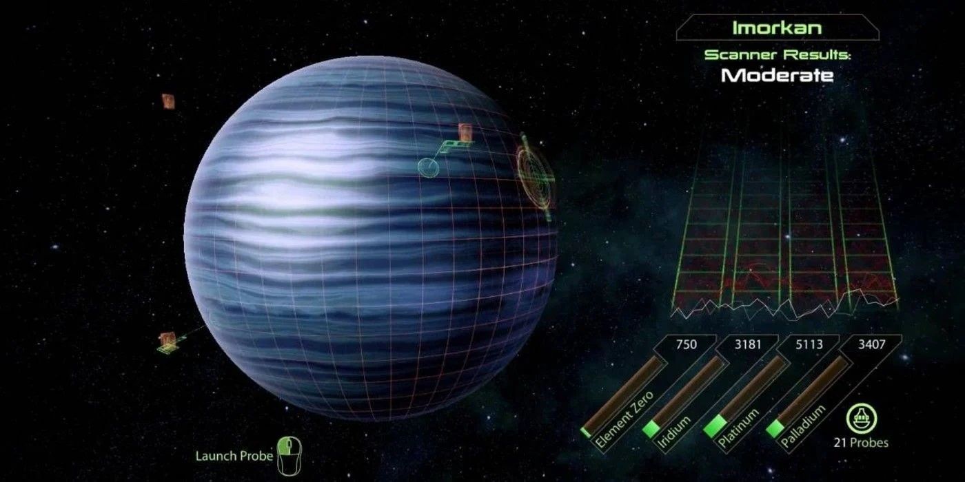 Players need to scan planets to get the required resources in Mass Effect 2 Legendary Edition