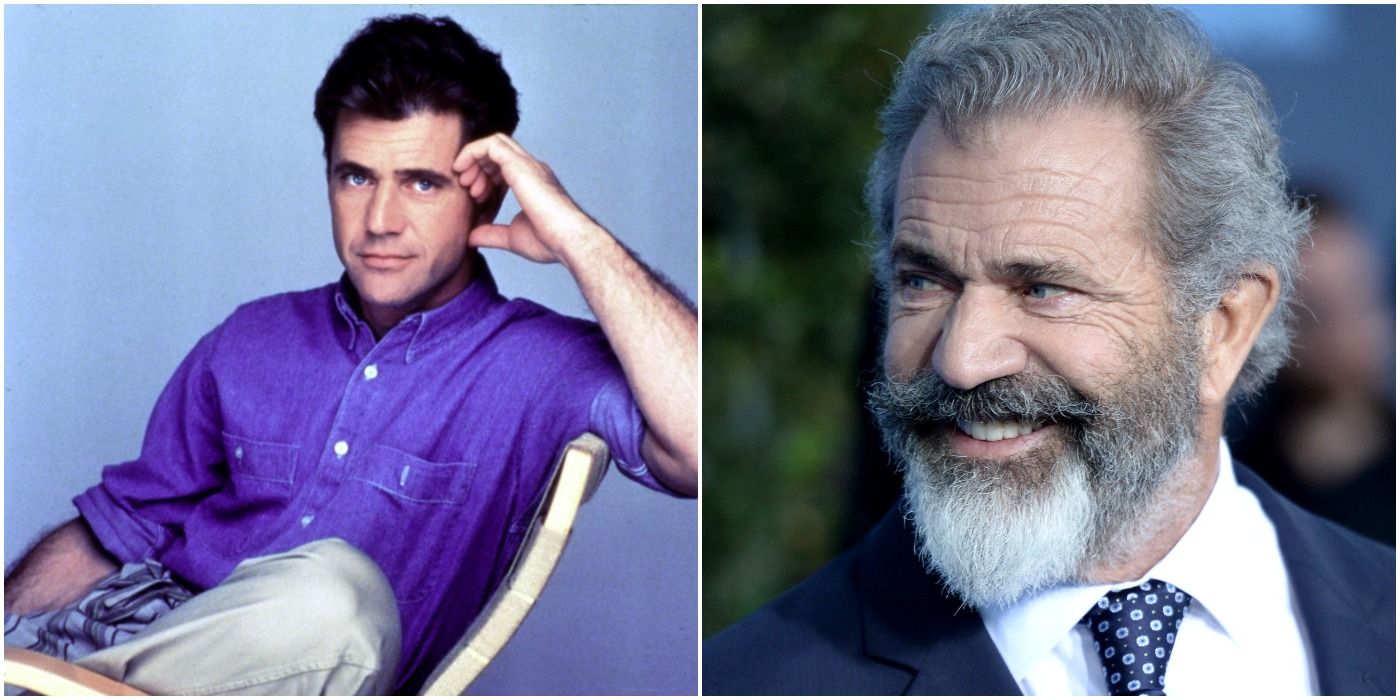 Mel Gibson in the 1980s and the 2010s