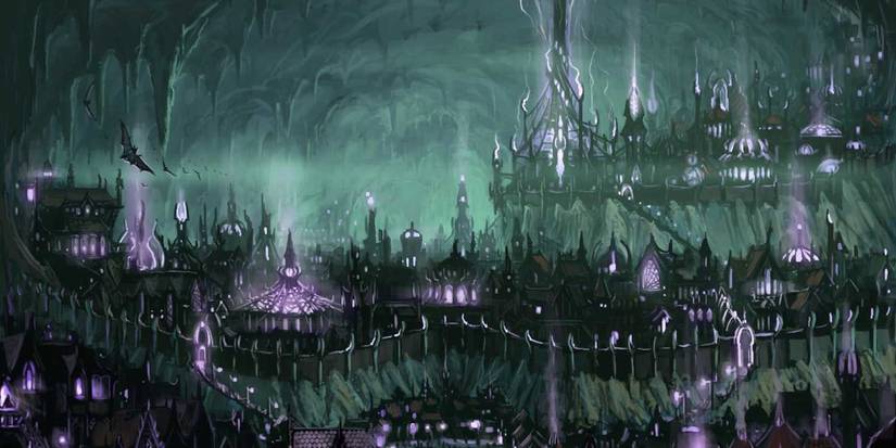 Menzoberranzan, city of drows in D&D