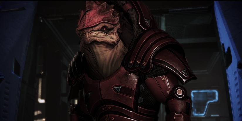 Wrex Wearing Mercenary X Armor From Mass Effect 1