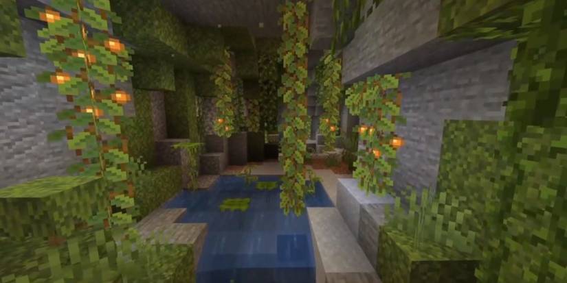 Lush cave locations in Minecraft
