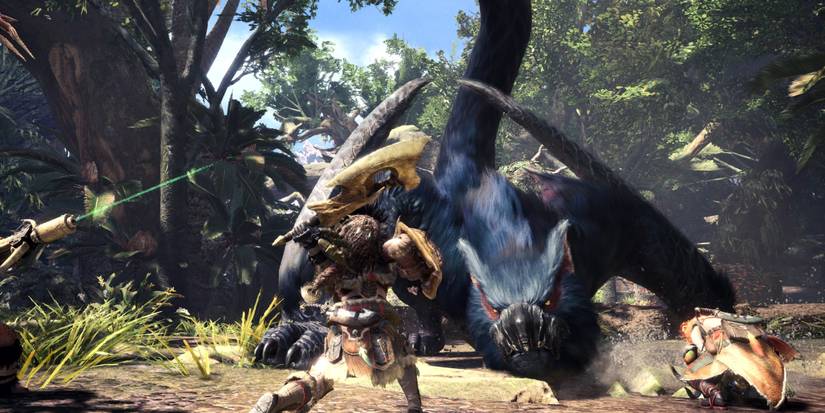 Monster Hunter Nargacuga Fight