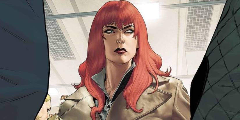 Comic drawing of Natasha Romanoff