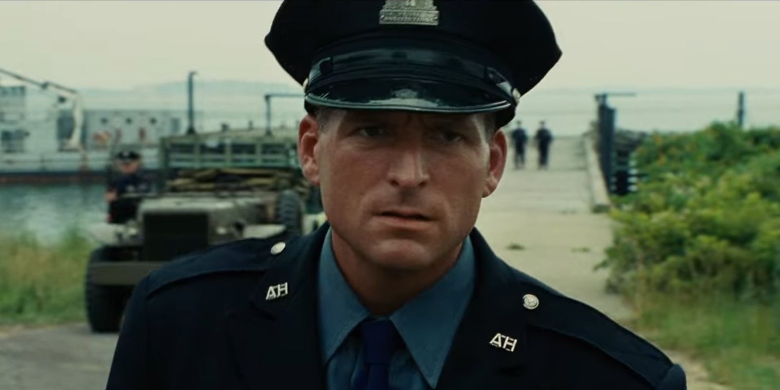 A Guard Giving A Bad Look From Shutter Island