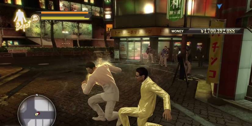 A Nouveau Riche enemy in Yakuza 0