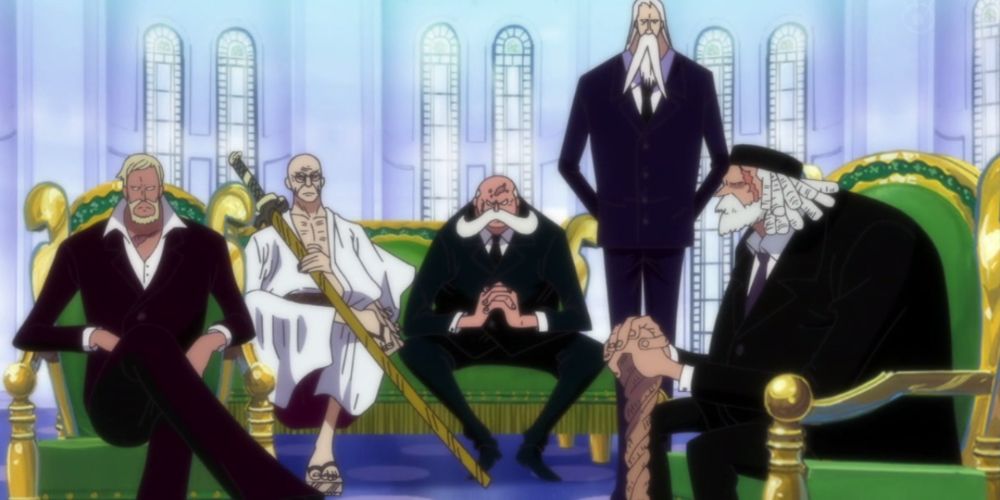 One Piece Five Elders Мировое Правительство