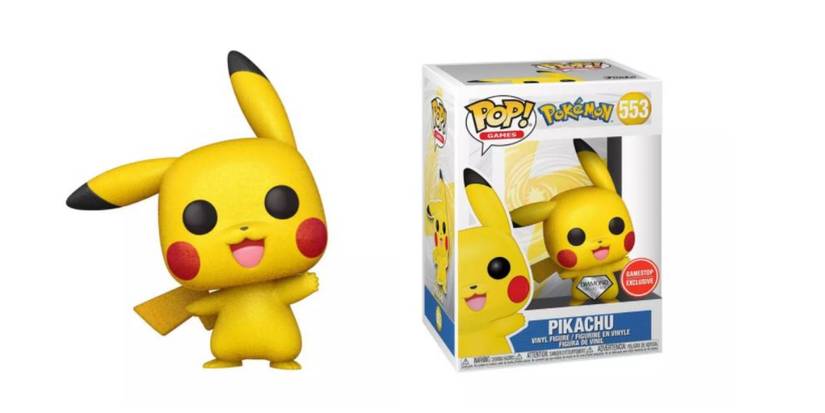 Pikachu waving Diamond Funko