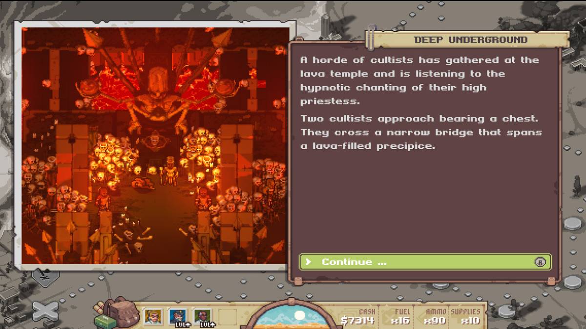 Survivors run into a problem deep underground, a cavern of Nazis and skulls await.