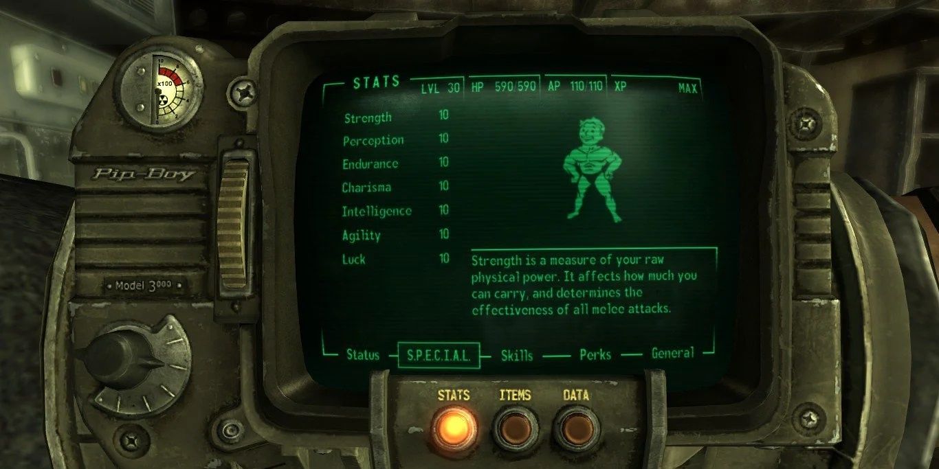 Maximum SPECIAL Stats In Fallout 3