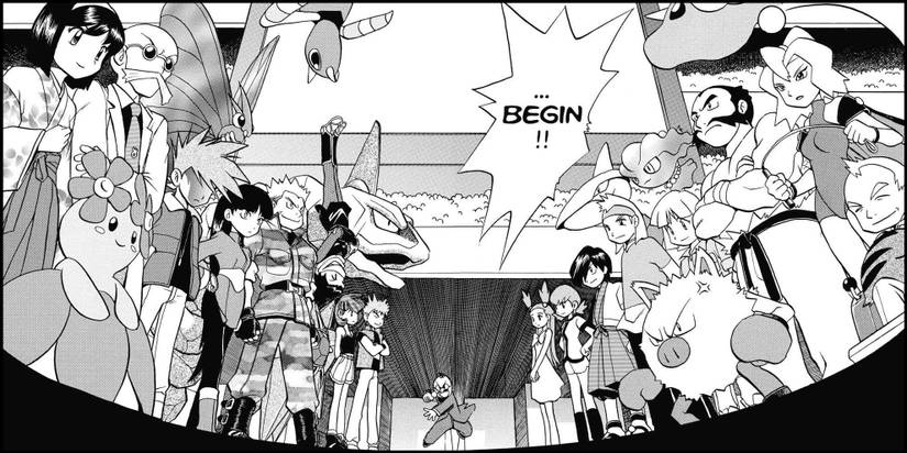Pokemon Adventures Gold Silver And Crystal - The Start Of The Gym Leader Exhibition Match