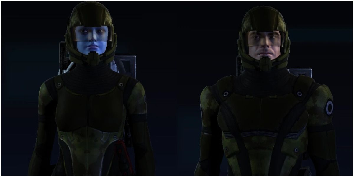 Squadmates Wearing Predator Armor From Mass Effect 1