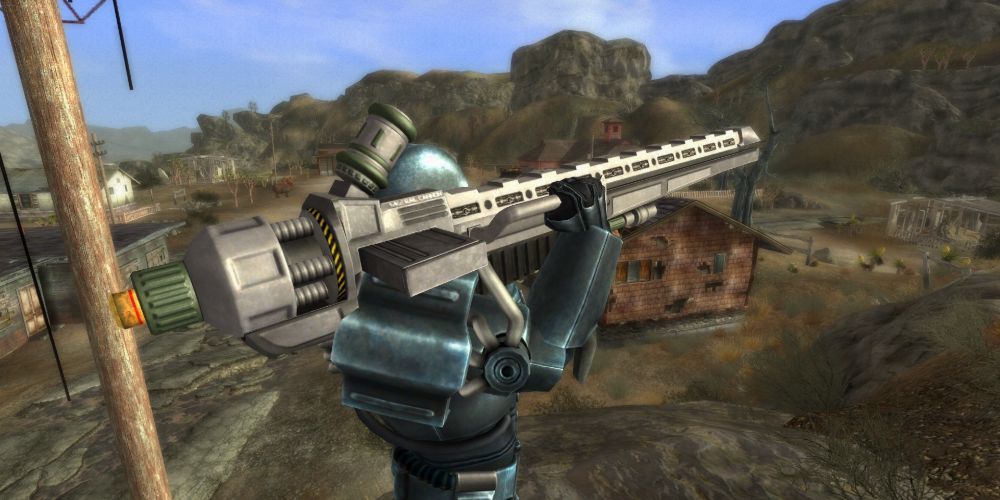 Rail Cannon Project Nevada Fallout New Vegas Gameplay Mods