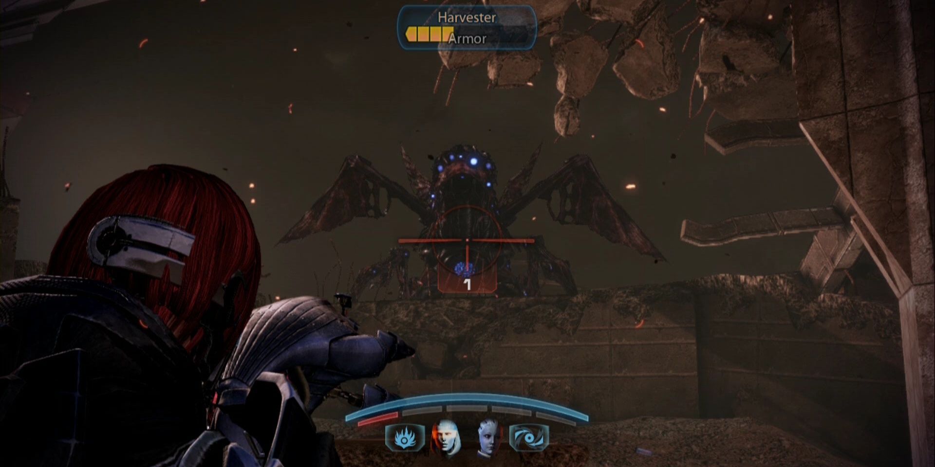 Shepard Firing A Reaper Blackstar From Mass Effect 3