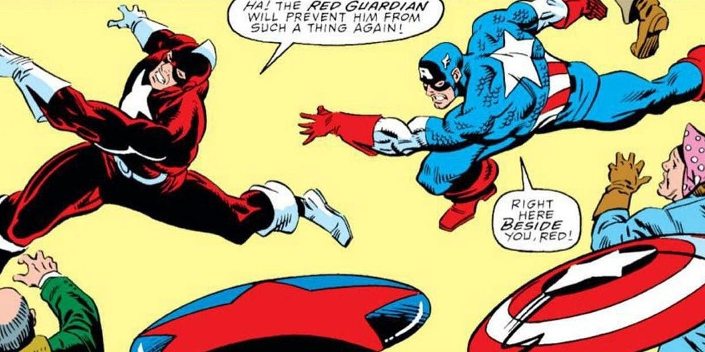 Red Guardian vs Captain America - Marvel Black Widow Red Guardian Trivia