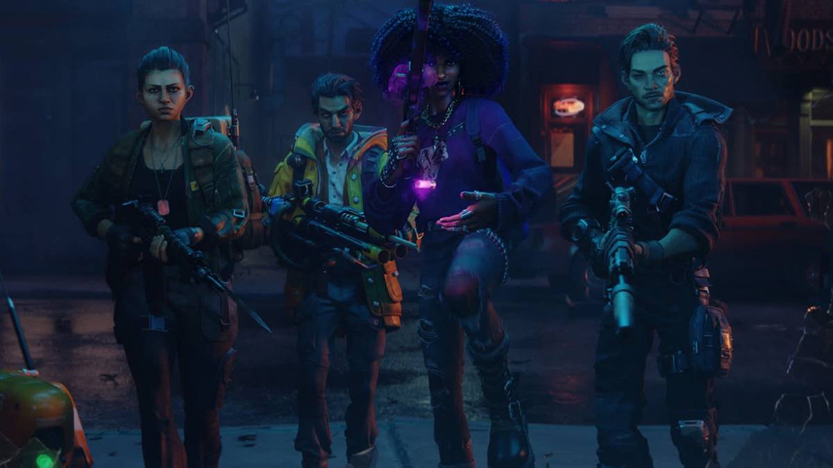 The four survivors from Redfall stand side by side