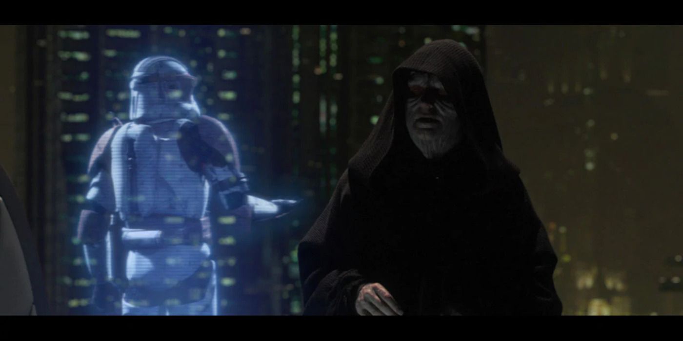 Palpatine executing Order 66 in Revenge of the Sith