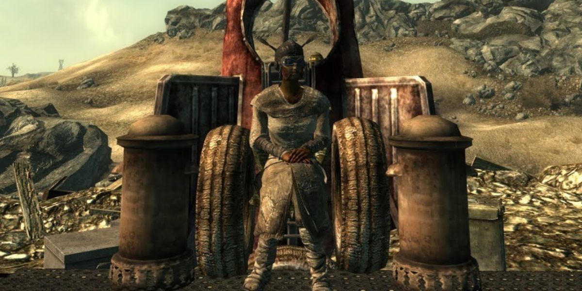 The Roach King sitting on his throne in Fallout 3