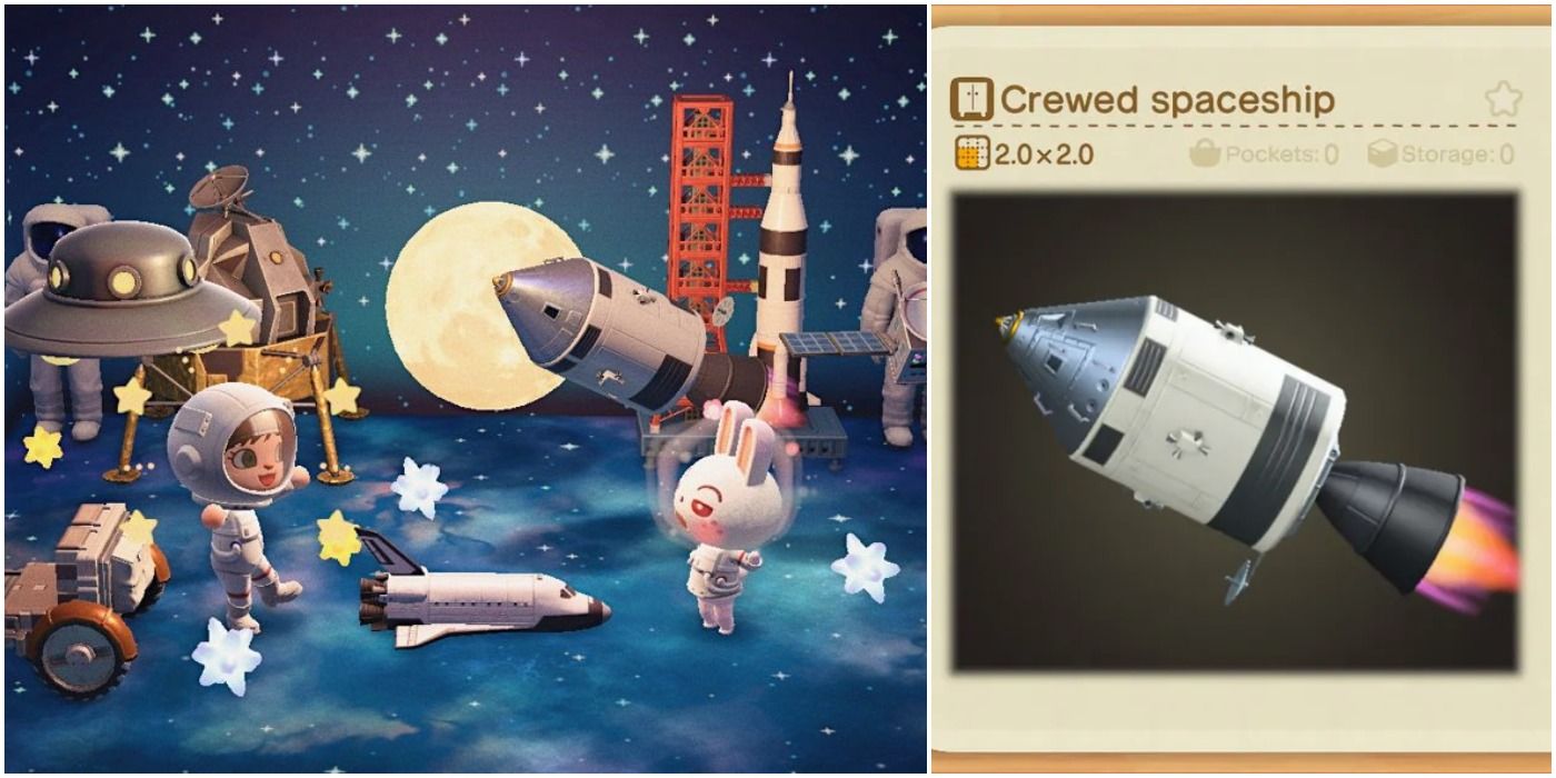 Full space set Animal Crossing New Horizons, Crewed Spaceship