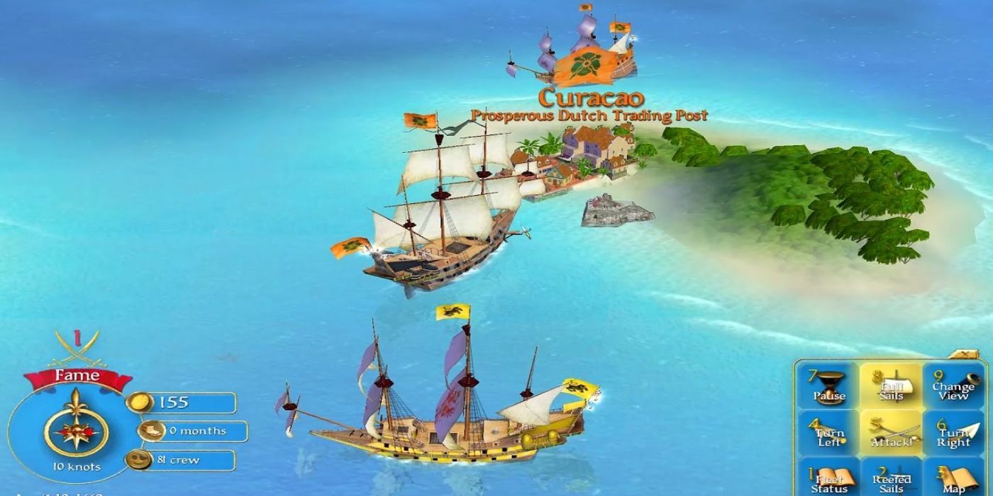 Sid Meier's Pirates! Arriving at Curacao