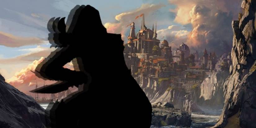 D&D Silhouetted Rogue Outside City