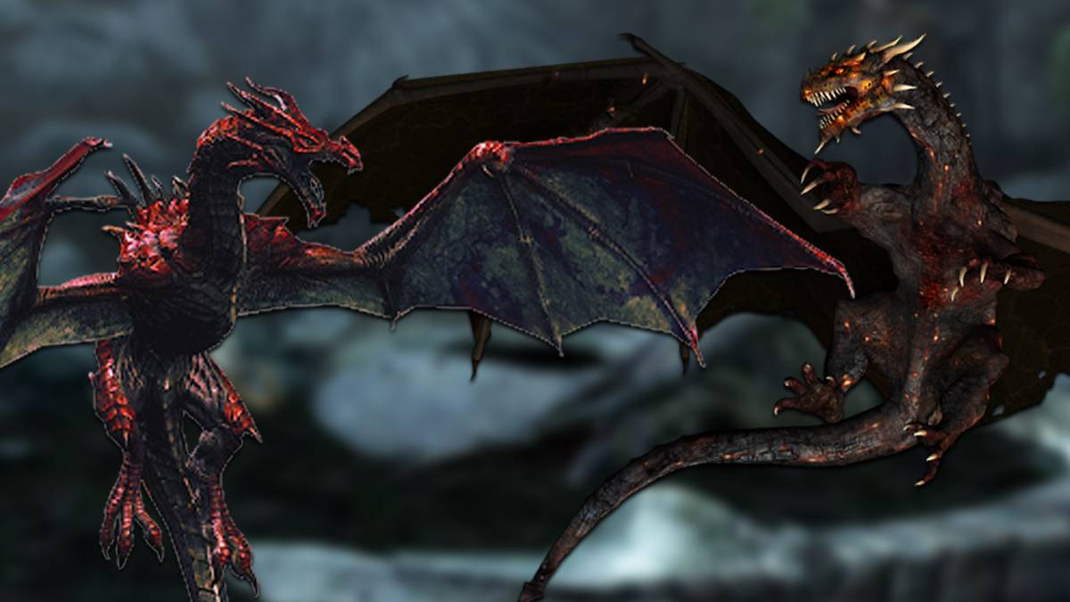 Skyrim Dragons Yelling