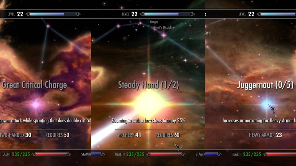 Skyrim: warrior perks in the Perk Tree