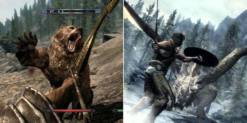Elder Scrolls V Skyrim: Combat, third and first person