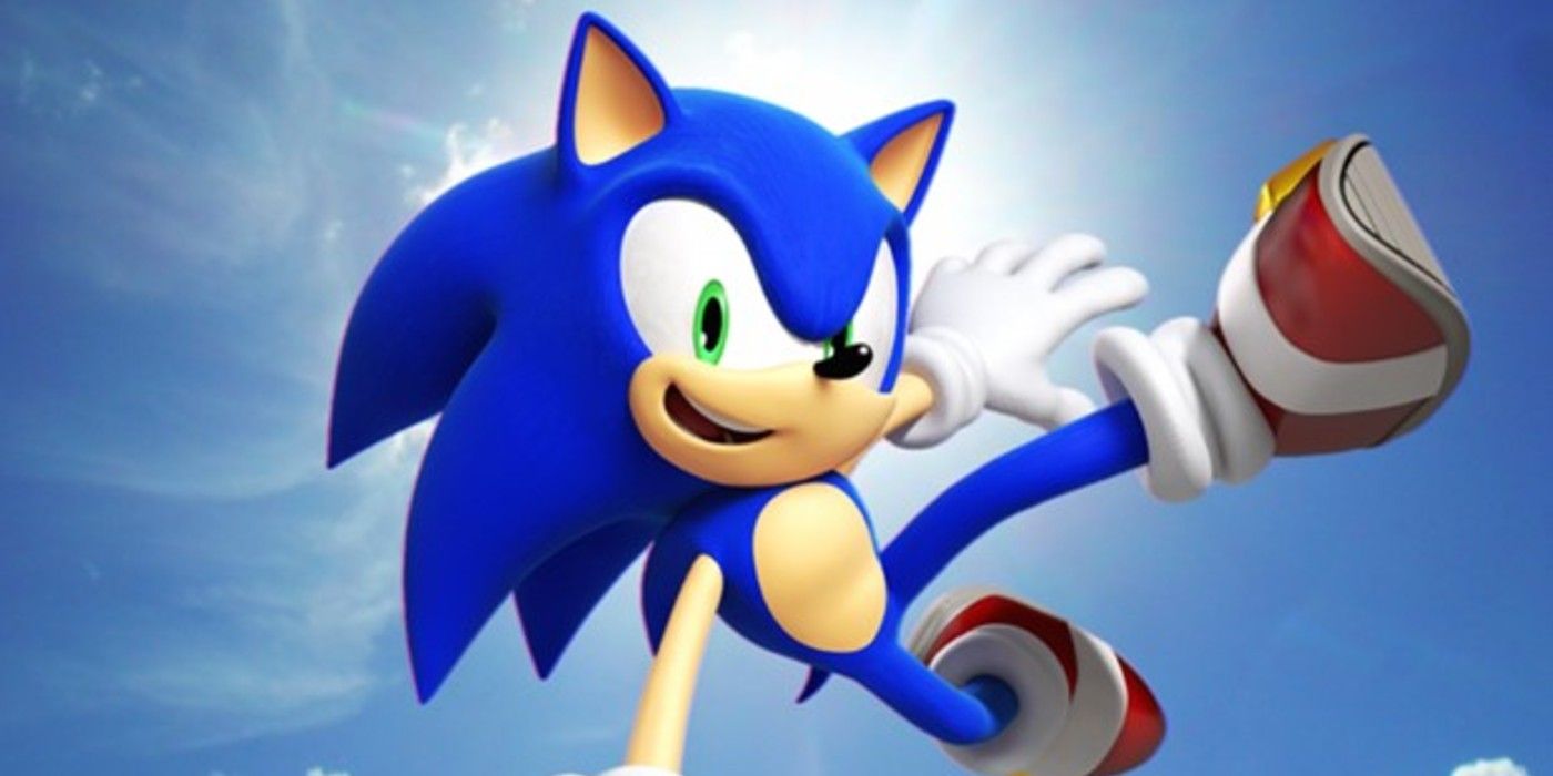 Sonic Jumping In Air Image