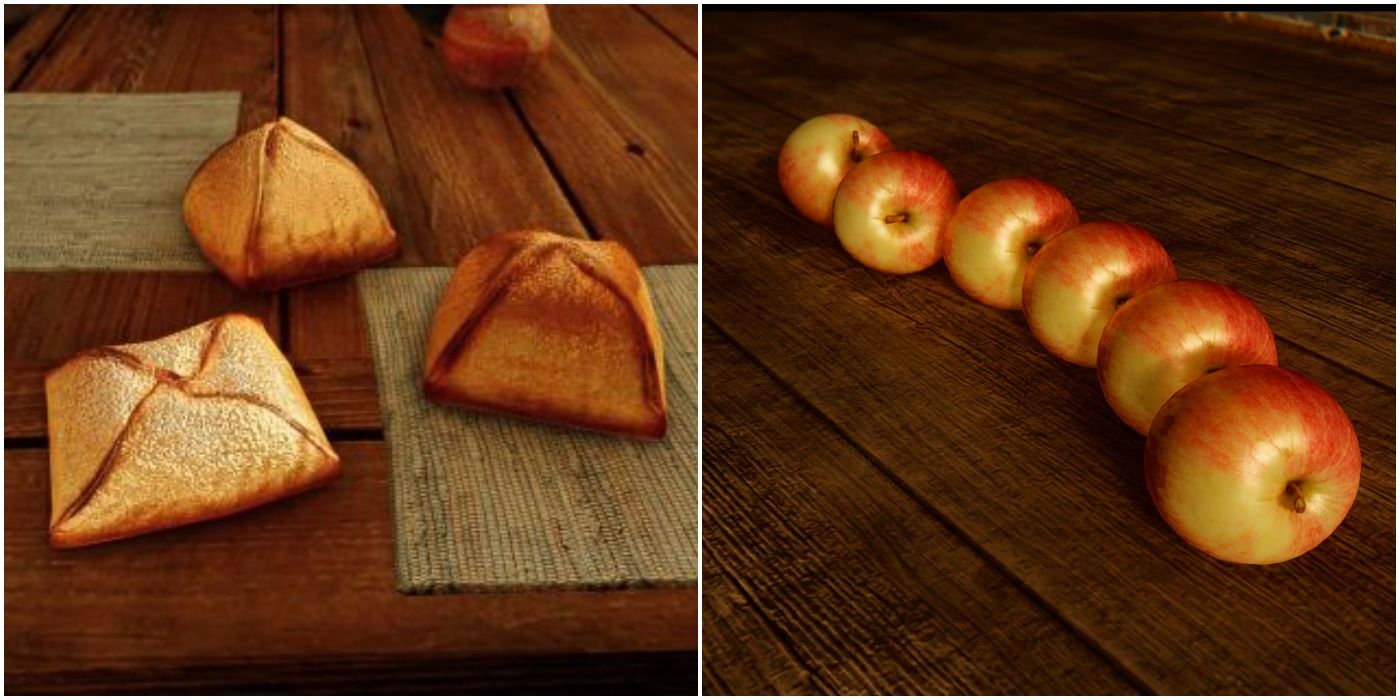 A Split Image Of Apple Dumpling