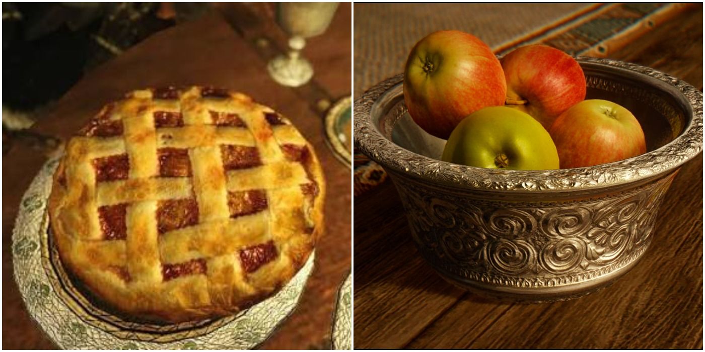 A Split Image Of Apple Pie