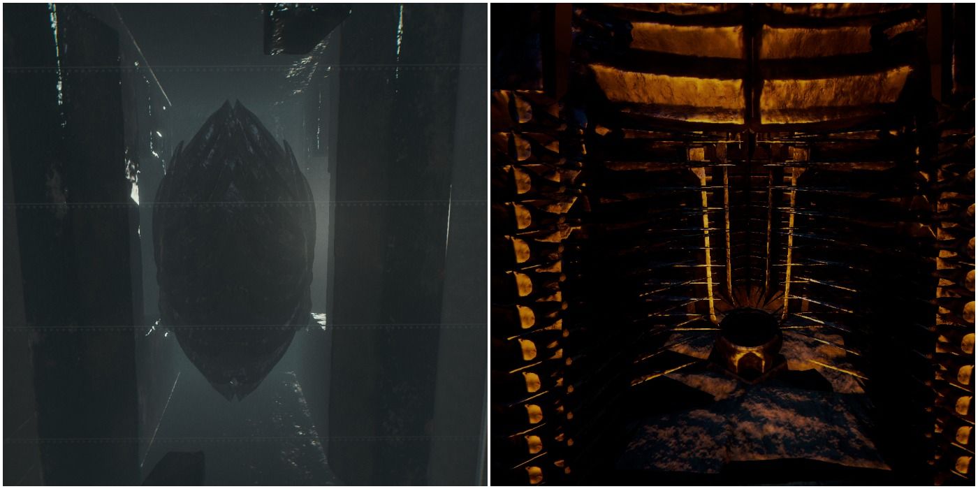 A Split Image Of The Ancient One"s Artifacts