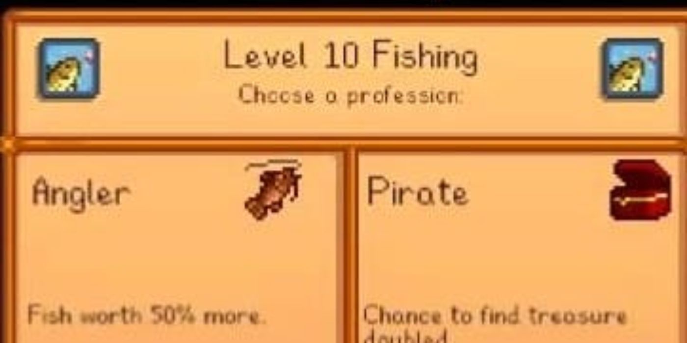 Stardew Valley Angler and Pirate professions