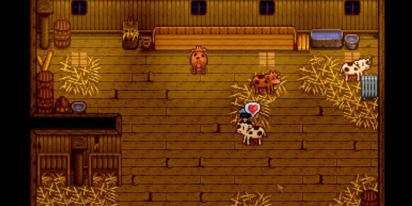 Stardew Valley Cows Inside Big Barn