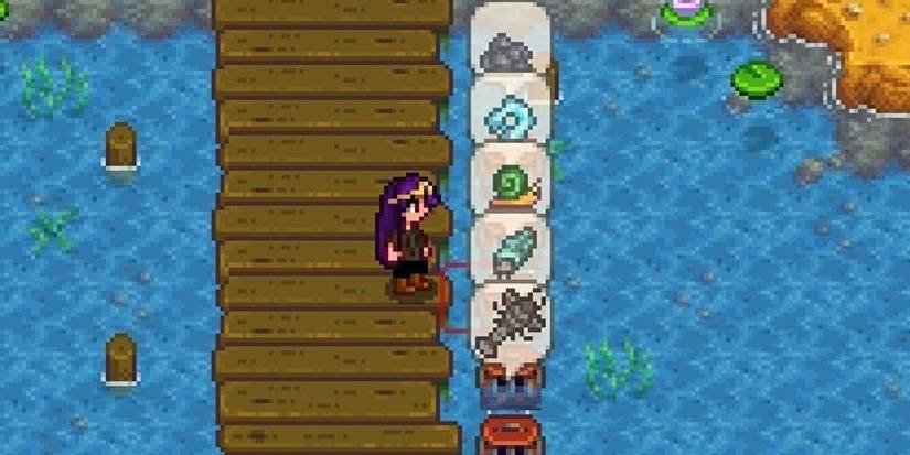 Stardew Valley Crab Pots Ready For Harvesting