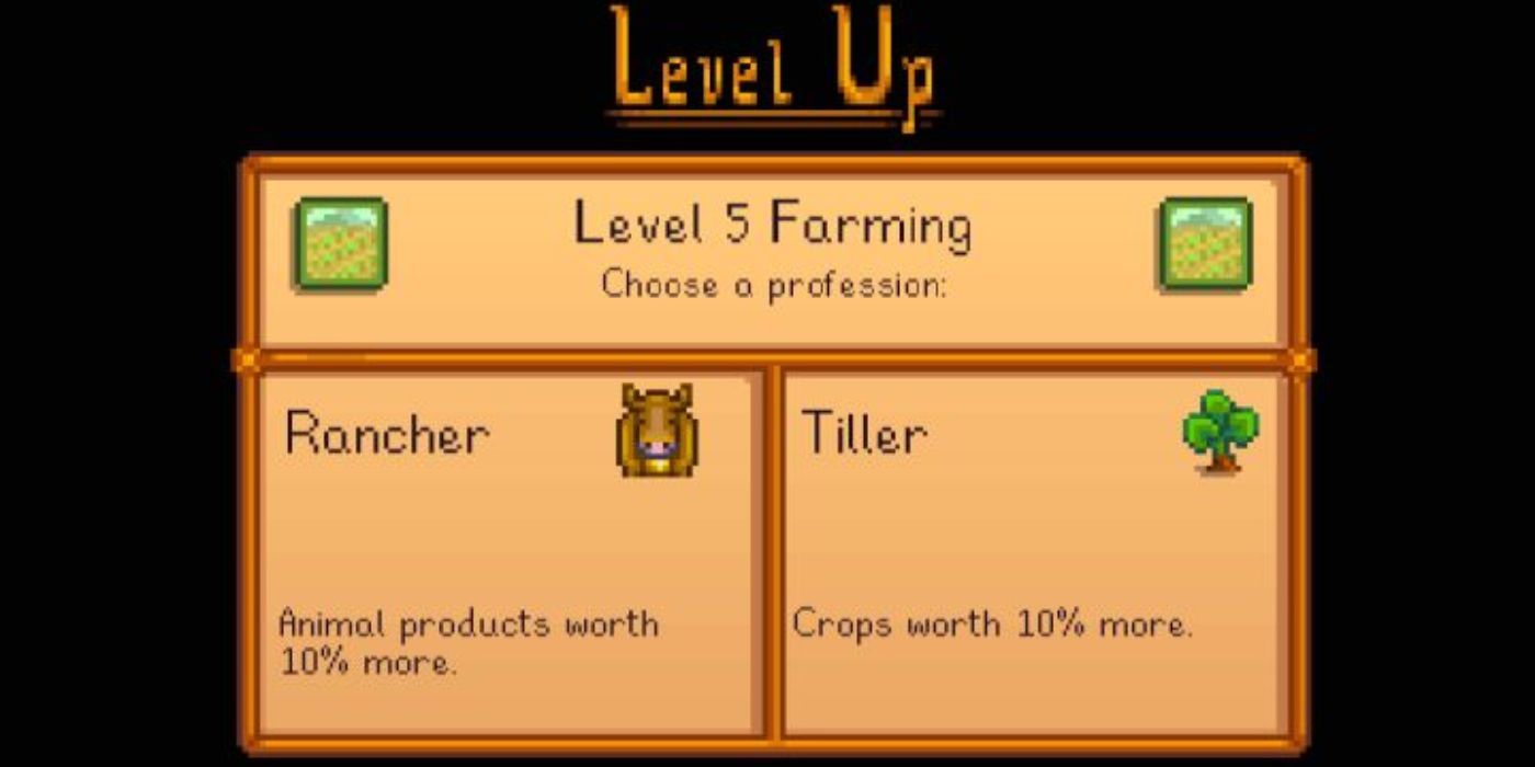 Stardew Valley Tiller and Rancher professions