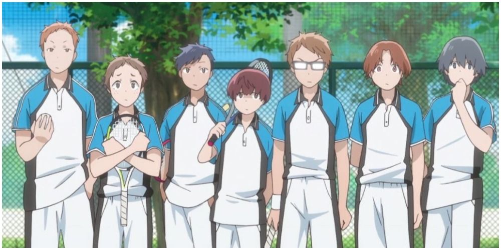 A group of male tennis players standing together