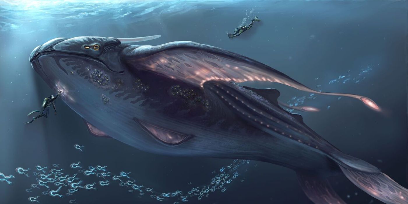 Светящийся кит Левиафан