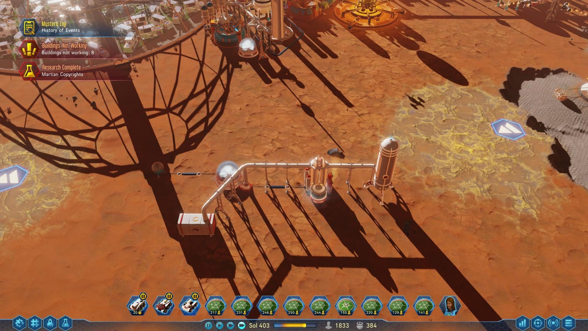 Surviving Mars how to delete pipes