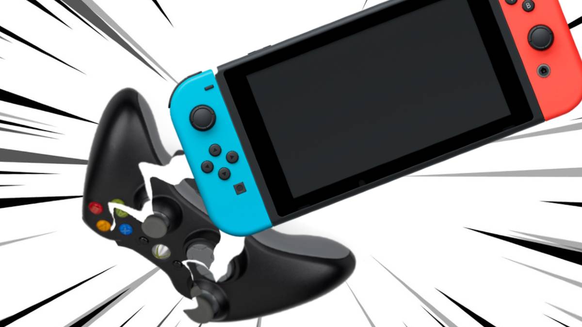 Switch Destroying Xbox 360 Controller