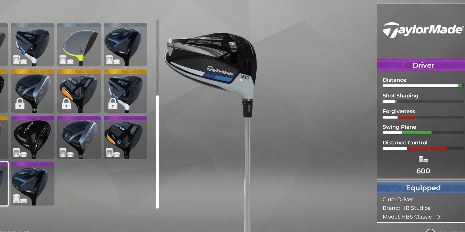 TaylorMade SIM MAX Driver From PGA Tour 2K21