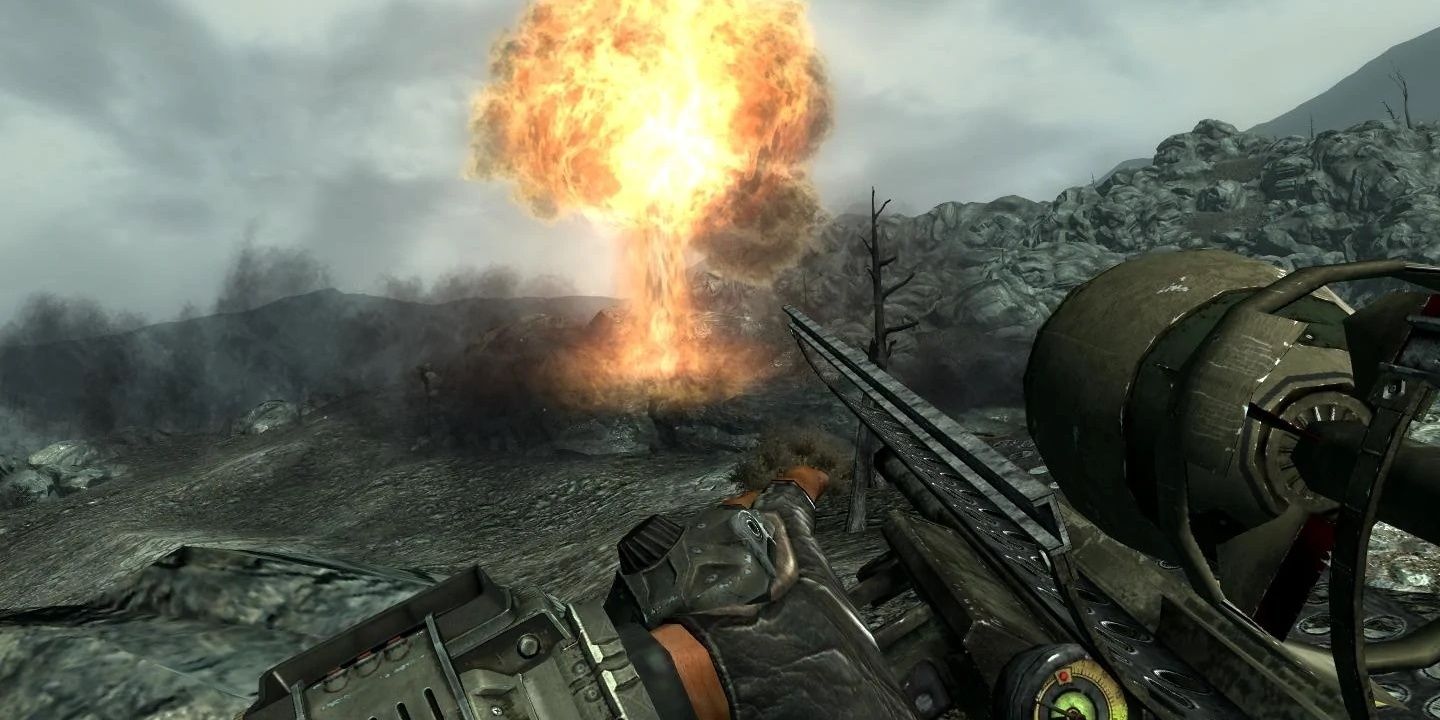 Player Firing A Fat Man In Fallout 3