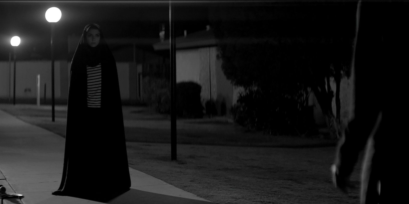 The Girl in A Girl Walks Home Alone at Night