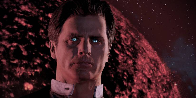 The Illusive Man at his base in Mass Effect 3