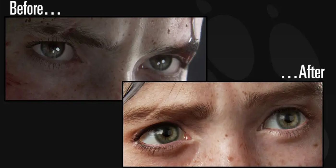 The Last of us 2 Ellie eye comparison