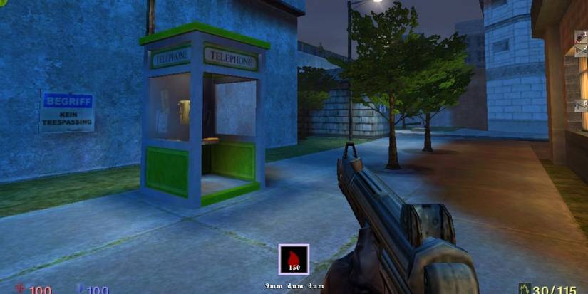 No One Lives Forever In Front Of Telephone Booth