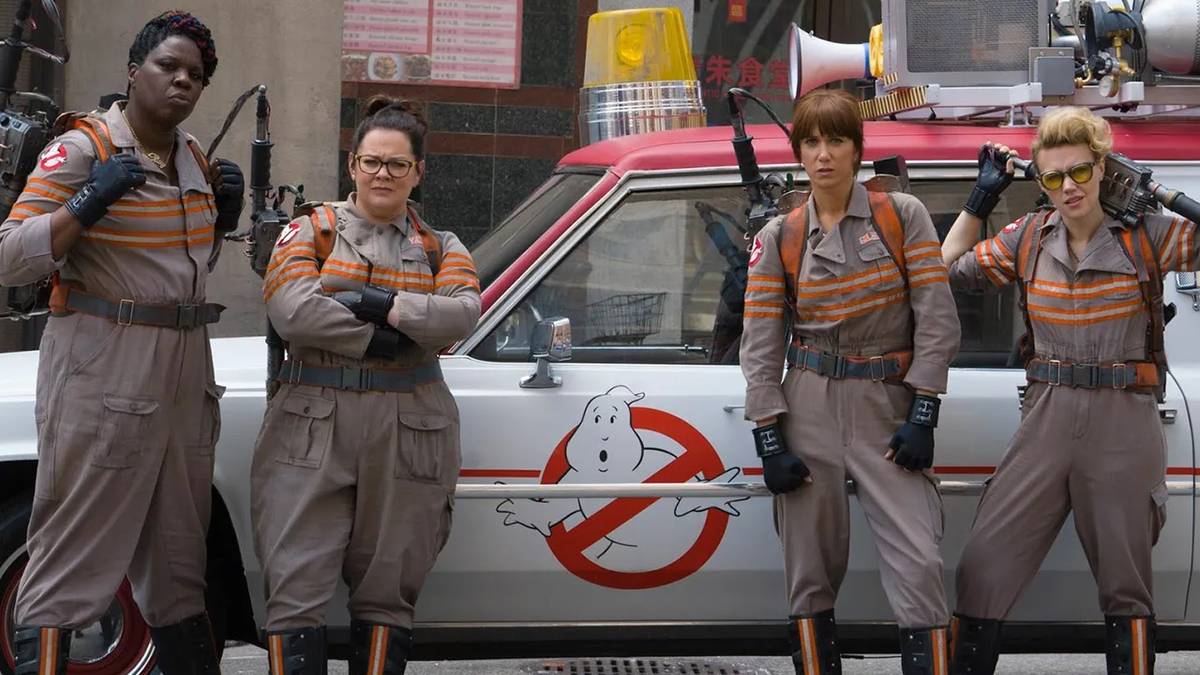 The cast of the 2016 Ghostbusters reboot