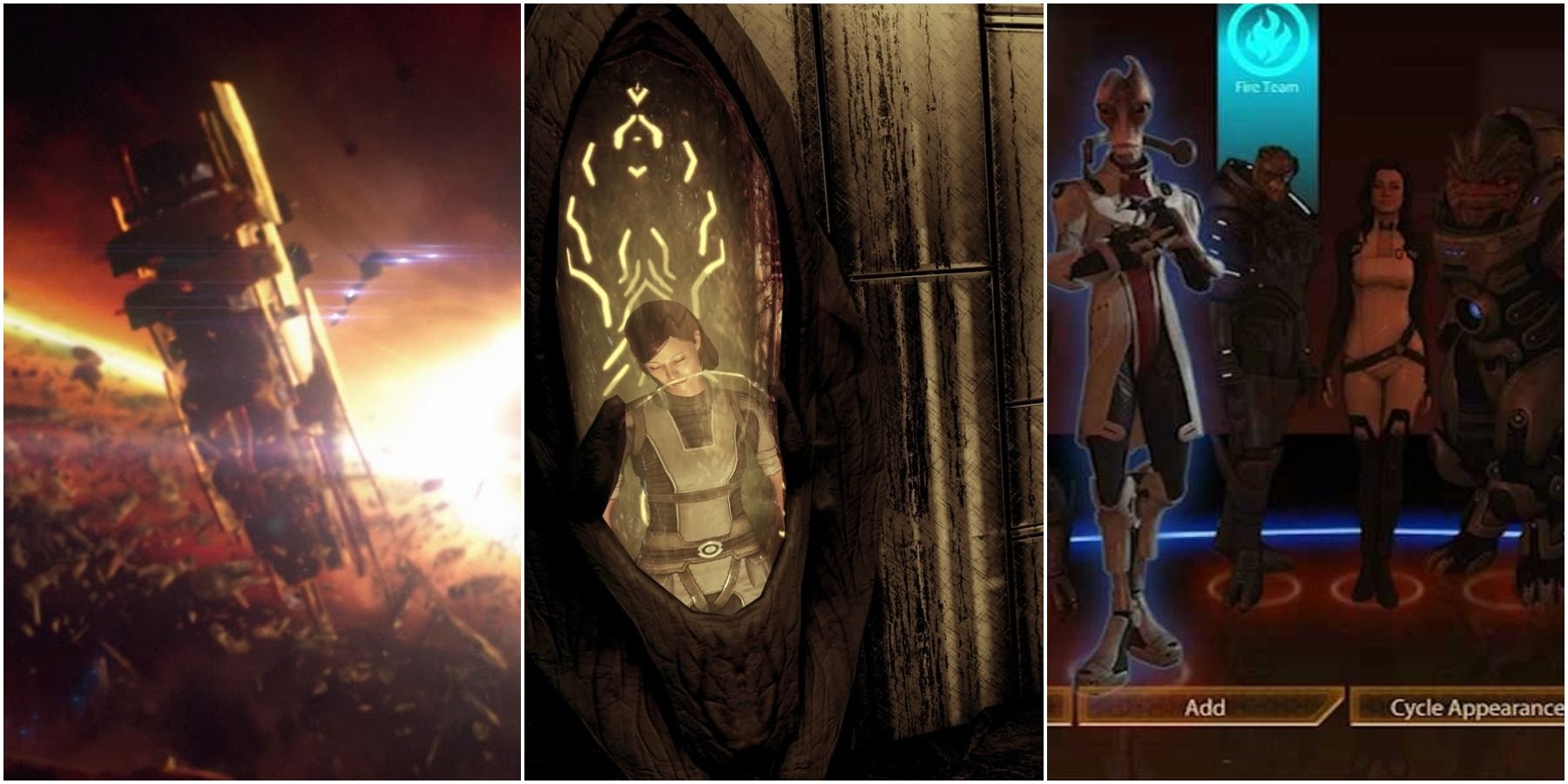 The collector base, abducted crew and loyal squadmates from mass effect 2 legendary edition