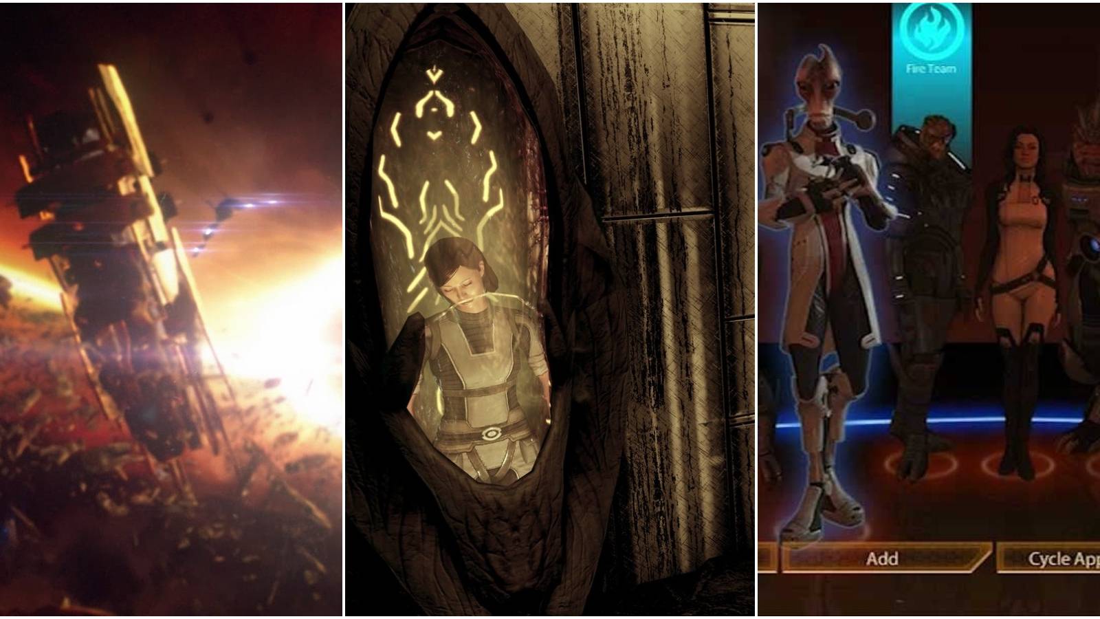 The collector base, abducted crew and loyal squadmates from mass effect 2 legendary edition